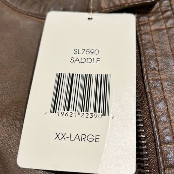 Sebby Collection faux leather jacket size XX-Large. - Picture 7 of 9